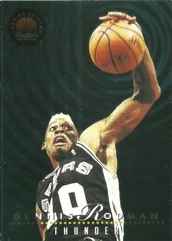 1993-94 SkyBox Premium Dennis Rodman / David Robinson Thunder and Lightning #TL9 card image