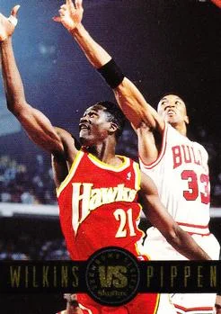 1993-94 SkyBox Premium Dominique Wilkins / Scottie Pippen Showdown Series #SS9 card image
