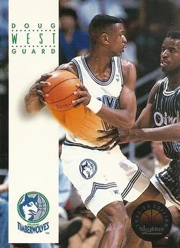 1993-94 SkyBox Premium Doug West Variant #118 card image