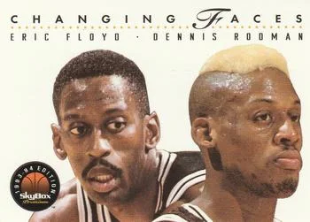 1993-94 SkyBox Premium Eric Floyd / Dennis Rodman CF Variant #315 card image