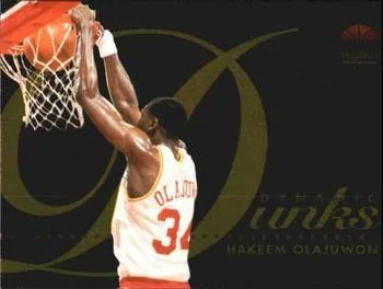 1993-94 SkyBox Premium Hakeem Olajuwon Dynamic Dunks #D8 card image