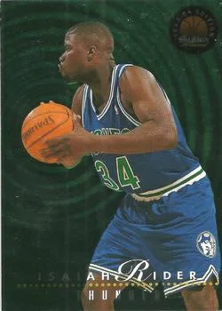 1993-94 SkyBox Premium Isaiah Rider / Micheal Williams Thunder and Lightning #TL3 card image