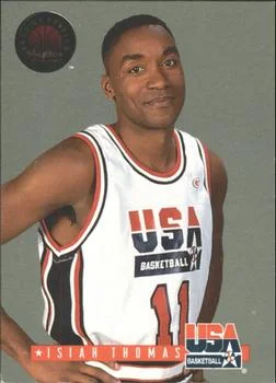 1993-94 SkyBox Premium Isiah Thomas EXCH USA Tip-Off #13 card image