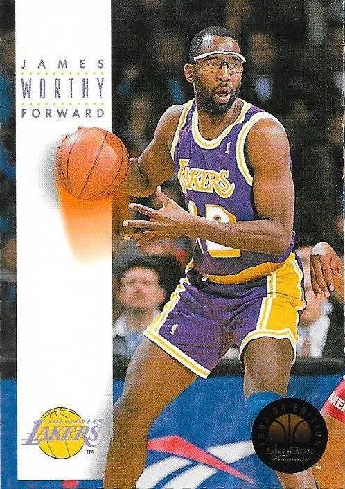 1993-94 SkyBox Premium James Worthy Series 1 Perforated Sheet 2 #NNO card image