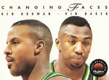1993-94 SkyBox Premium Ken Norman / Vin Baker CF Variant #306 card image