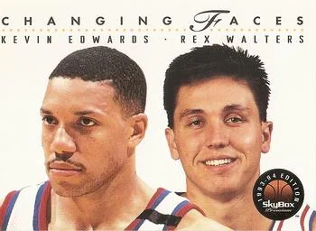 1993-94 SkyBox Premium Kevin Edwards / Rex Walters CF Variant #308 card image