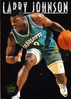 1993-94 SkyBox Premium Larry Johnson Center Stage #CS5 card image