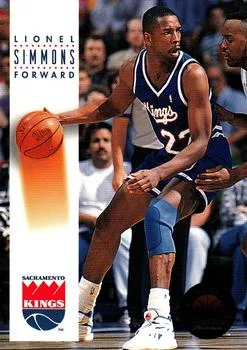 1993-94 SkyBox Premium Lionel Simmons Variant #158 card image