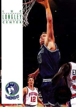 1993-94 SkyBox Premium Luc Longley Variant #250 card image