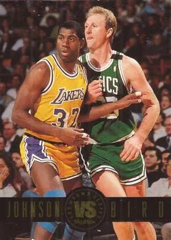 1993-94 SkyBox Premium Magic Johnson / Larry Bird Showdown Series #SS12 card image