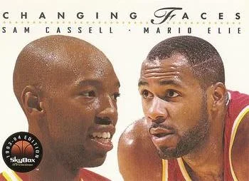 1993-94 SkyBox Premium Sam Cassell / Mario Elie CF Variant #301 card image