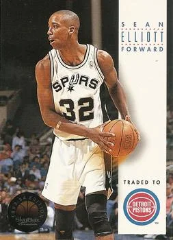 1993-94 SkyBox Premium Sean Elliott Variant #164 card image