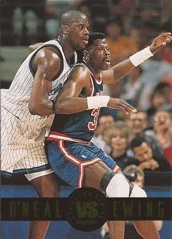 1993-94 SkyBox Premium Shaquille O'Neal / Patrick Ewing Showdown Series #SS2 card image