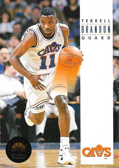 1993-94 SkyBox Premium Terrell Brandon Series 1 Perforated Sheet 2 #NNO card image