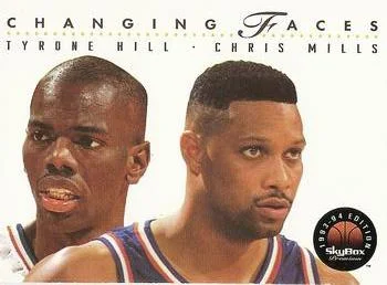 1993-94 SkyBox Premium Tyrone Hill / Chris Mills CF Variant #296 card image