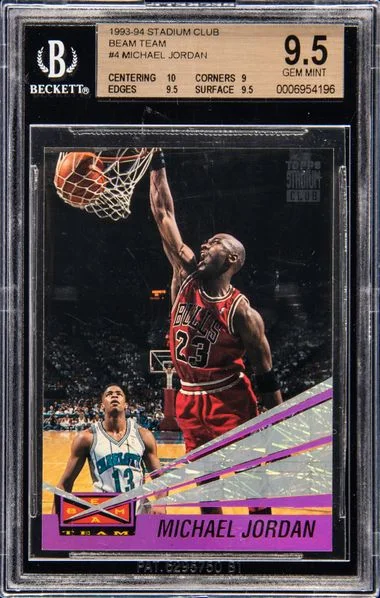 1993-94 Stadium Club Michael Jordan Beam Team #4 card image