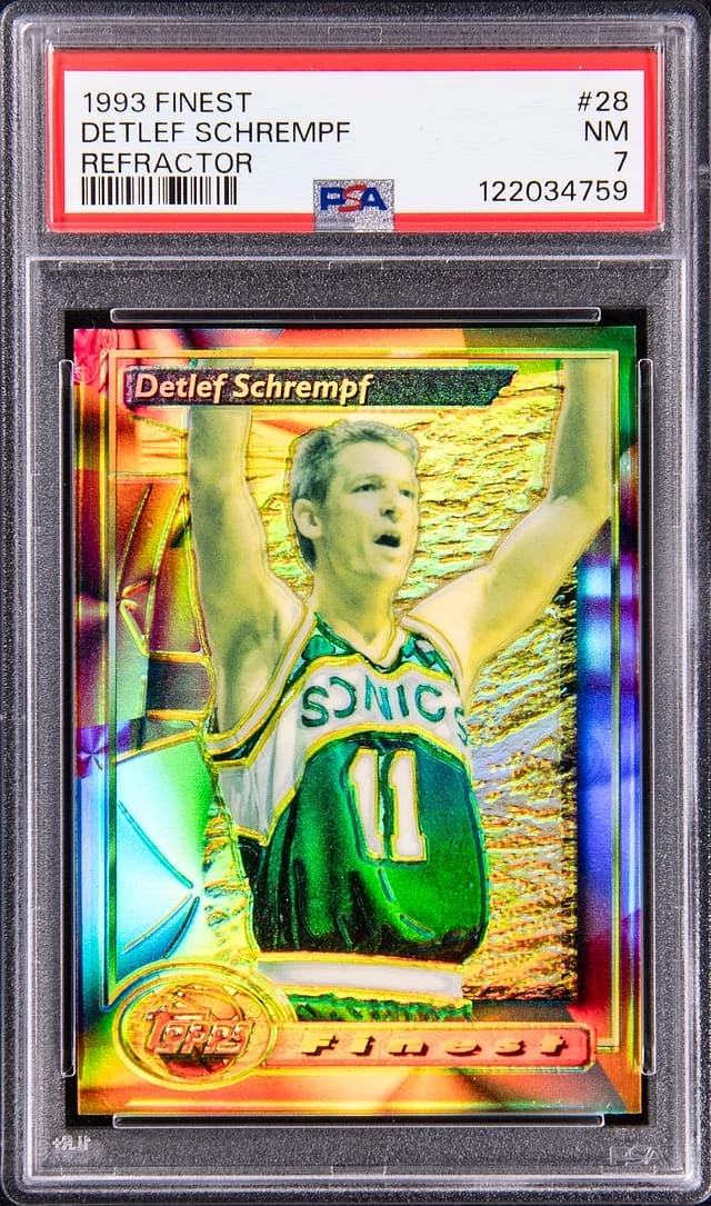 1993-94 Topps Finest Detlef Schrempf #28 card image