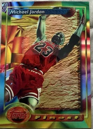 1993-94 Topps Finest Michael Jordan Refractor #1 card image