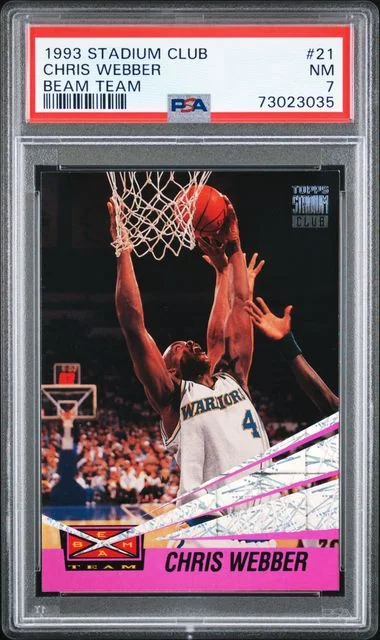 1993-94 Topps Stadium Club Chris Webber Beam Team #21 card image