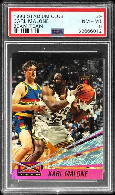 1993-94 Topps Stadium Club Karl Malone Beam Team #9 card image