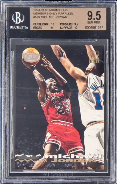 1993-94 Topps Stadium Club Members Only Michael Jordan Parallel #169 card image