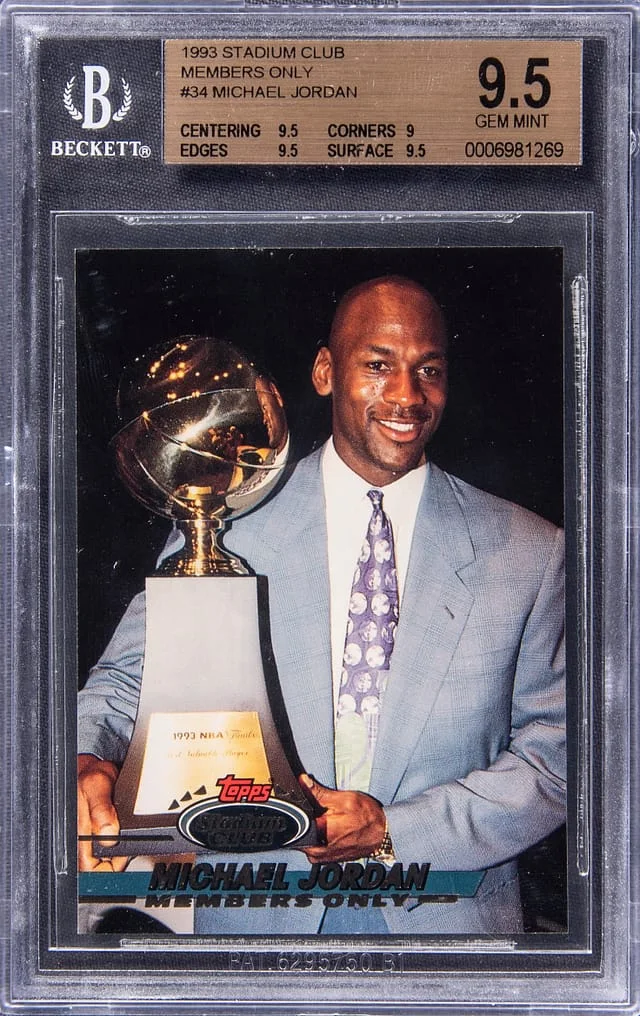 1993-94 Topps Stadium Club Members Only Michael Jordan #34 card image