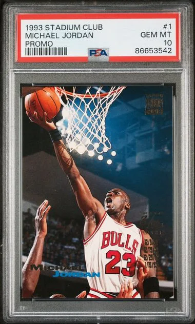 1993-94 Topps Stadium Club Michael Jordan Promo #1 card image