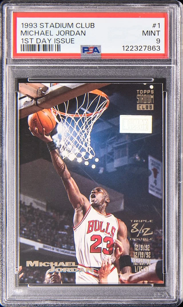 1993-94 Topps Stadium Club Michael Jordan (/1000) 1st Day Issue #1 card image