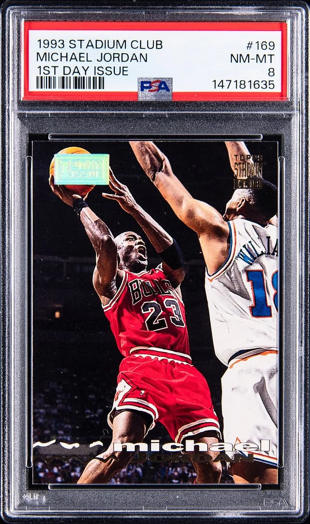 1993-94 Topps Stadium Club Michael Jordan (/1000) 1st Day Issue #169 card image