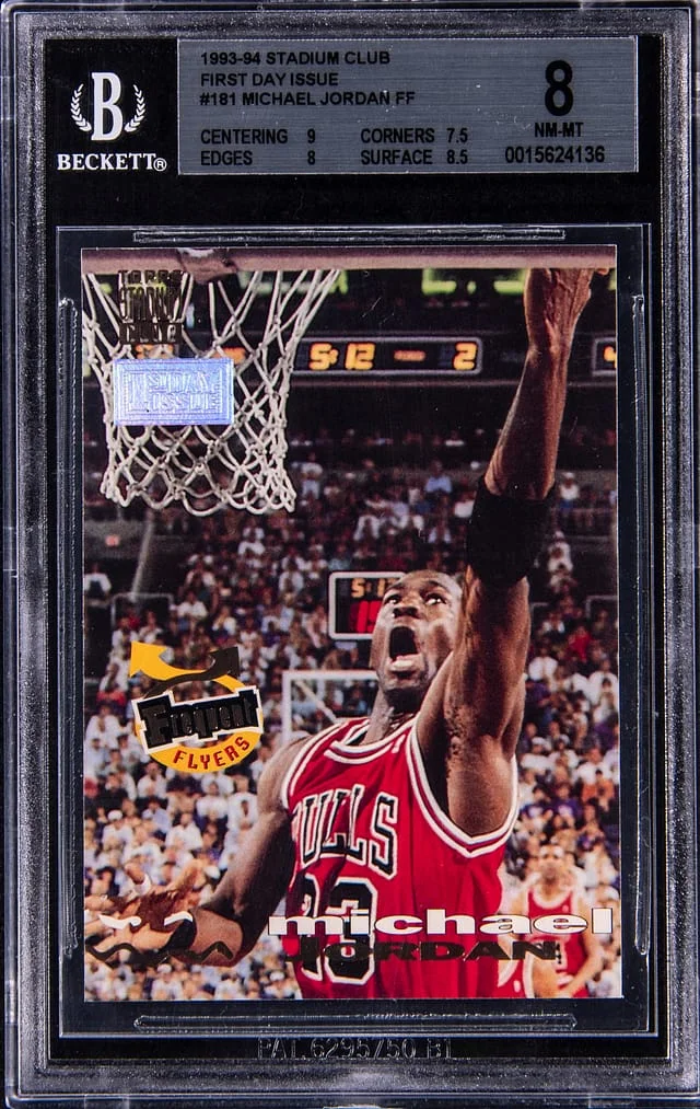 1993-94 Topps Stadium Club Michael Jordan First Day Issue #181 card image