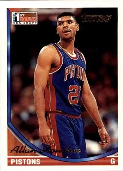 1993-94 Topps Allan Houston Draft Picks #261 card image