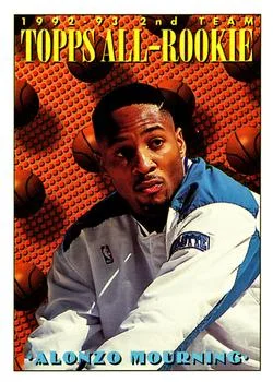 1993-94 Topps Alonzo Mourning ART Gold #177 card image