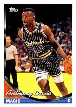 1993-94 Topps Anthony Bowie Variant #165 card image