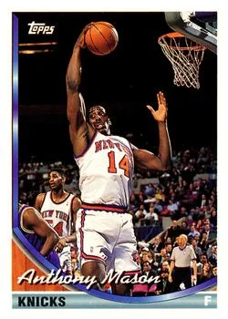 1993-94 Topps Anthony Mason Variant #78 card image