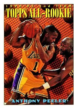 1993-94 Topps Anthony Peeler ART Variant #176 card image