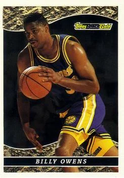 1993-94 Topps Billy Owens Black Gold #6 card image