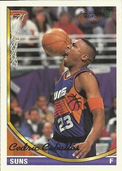 1993-94 Topps Cedric Ceballos Gold #344 card image
