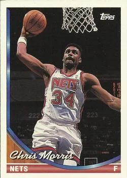 1993-94 Topps Chris Morris Gold #8 card image