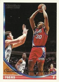 1993-94 Topps Clarence Weatherspoon Gold #164 card image