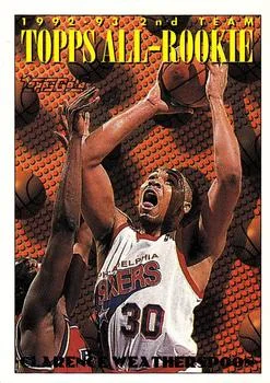 1993-94 Topps Clarence Weatherspoon ART Gold #179 card image