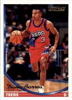 1993-94 Topps Dana Barros Gold #231 card image