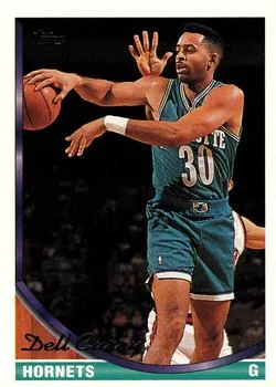 1993-94 Topps Dell Curry Gold #70 card image