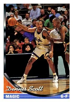 1993-94 Topps Dennis Scott Variant #383 card image
