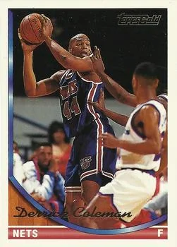 1993-94 Topps Derrick Coleman Gold #166 card image