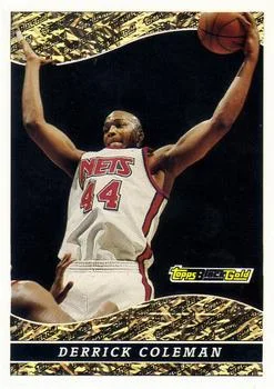 1993-94 Topps Derrick Coleman Black Gold #8 card image