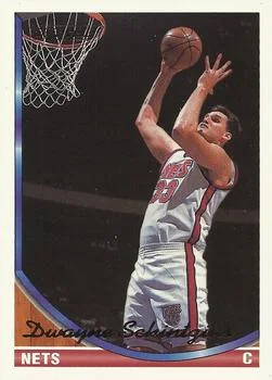 1993-94 Topps Dwayne Schintzius Gold #285 card image