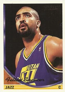 1993-94 Topps Felton Spencer Gold #317 card image