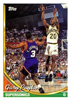 1993-94 Topps Gary Payton Variant #155 card image