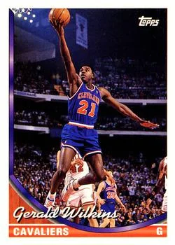 1993-94 Topps Gerald Wilkins Variant #62 card image