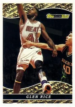 1993-94 Topps Glen Rice Black Gold #5 card image